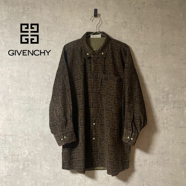 GIVENCHY ジバンシィ 90s デザインシャツ 柄シャツ