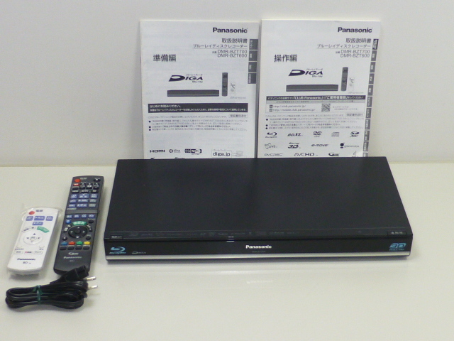 Panasonic DMR-BZT600 2011年製 2TB 3チューナー ブルーレイレコーダー 送料無料即納可能
