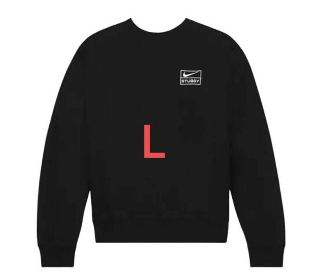 PayPayフリマ|Stussy × Nike Fleece Crew Sweatshirt Black Mサイズ ...