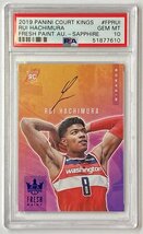 【状態完璧!25枚限定】八村塁直書きルーキーサイン 2019-20 Panini Court Kings Fresh Paint RC Auto Sapphire PSA10_画像1