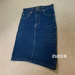 ズッカ zucca デニムスカート ジーンズ ひざ丈スカート レディース S