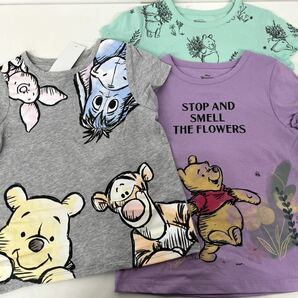 新品■ディズニー プーさん 半袖Tシャツ 3枚セット 4T / 4歳 可愛い Tシャツ イラストの画像1