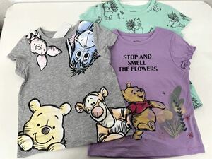 新品■ディズニー プーさん 半袖Tシャツ 3枚セット 7 / 7歳 可愛い Tシャツ イラスト