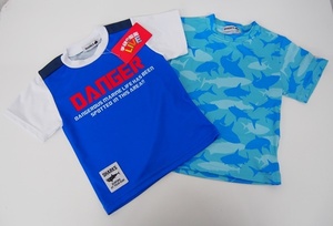  new goods # Gakken. illustrated reference book Live Kids man speed . T-shirt 2 sheets Shark 100