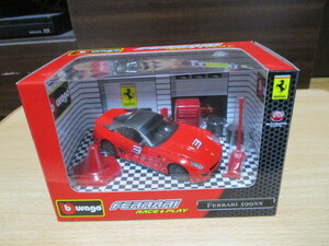  BBurago 1/43 [ Ferrari 599XX ] red race & Play series /pito manner geo llama package * postage 350 jpy unopened goods 