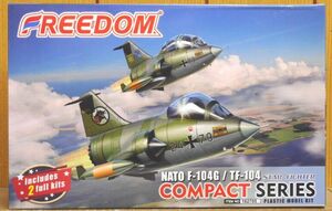 フリーダムモデルキット コンパクトシリーズ ドイツ空軍 NATO F-104G/TF-104 プラモデル FRE162705