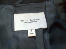 mh53 コート　Beauty＆Youth　united arrows 濃紺　イタリア生地　Sサイズ　ユナイテッドアローズ　ネイビー_画像5