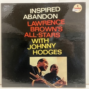 ●即決LP Lawrence Brown Johnny Hodges / Inspired Abandon j35811 米盤、赤黒「Lw Vangelder」刻印 ローレンス・ブラウン 