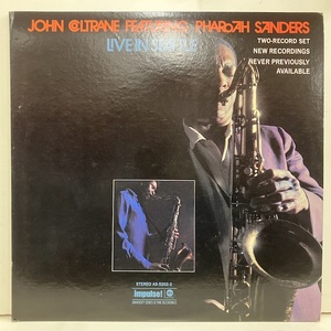 ●即決LP John Coltrane / Live in Seattle As9202-2 j35814 米オリジナル、赤黒 ジョン・コルトレーン ファラオ・サンダース