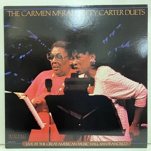 ●即決VOCAL LP Carmen McRae Betty Carter / Live At The Great American Hall San Francisco jv4060 米オリジナル