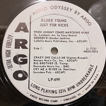 ●即決LP Eldee Young / Just For Kicks j35913 米オリジナル、グレイDg Mono エルディー・ヤング MAL WALDRON_画像3