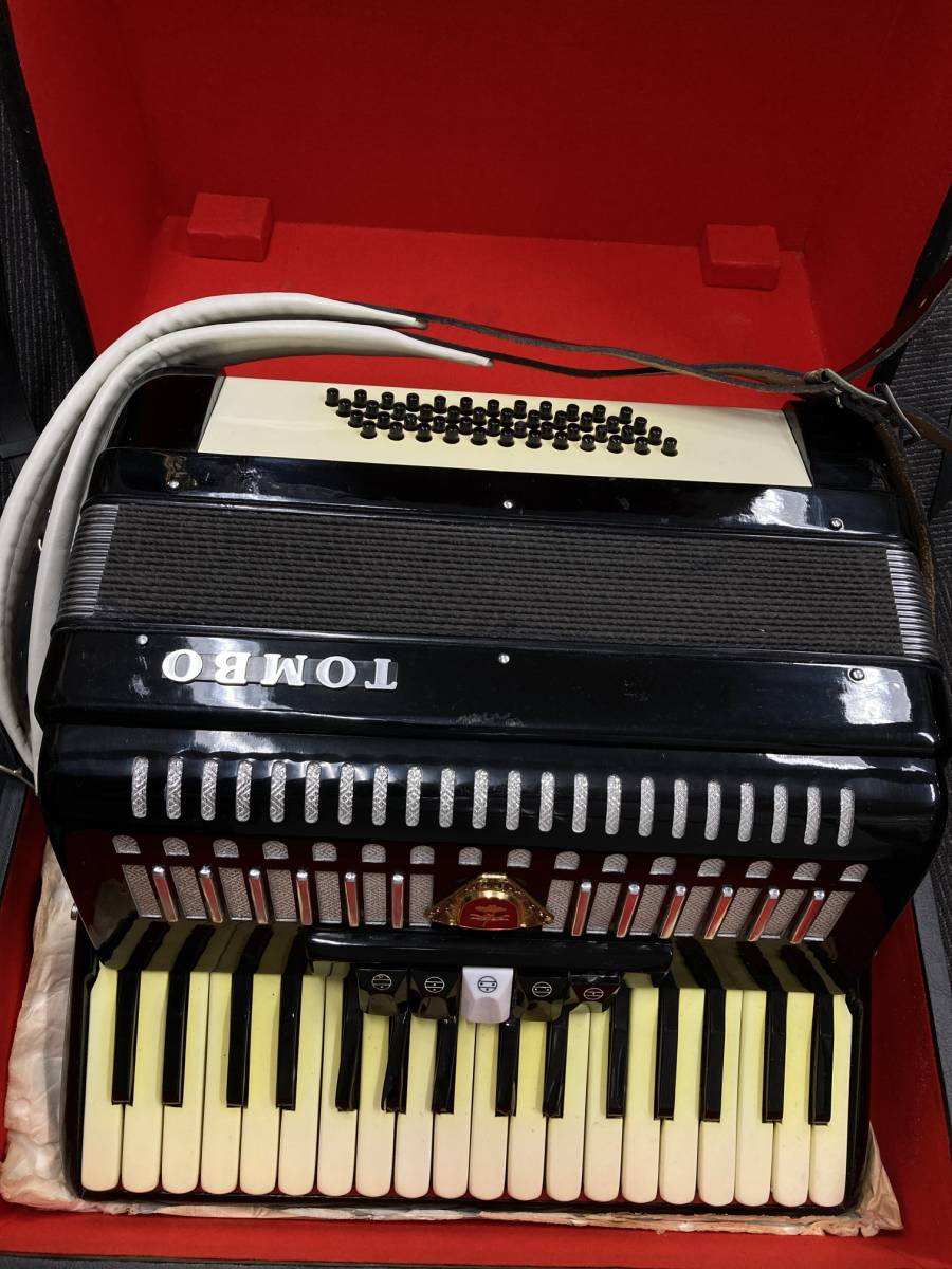 毎日激安特売で 営業中です TOMBO トンボ アコーディオン 赤 T-24N
