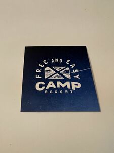 キャンパー必見！　CAMP RESORT キャンプステッカー　パンフレット付き