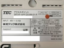 Ω ZZ# 12856# 保証有 【 SRTAP-AP-DS54N-01-R 】東芝テック株式会社 TEC アクセスポイント AC付 領収書発行可能・祝10000！取引突破！_画像5