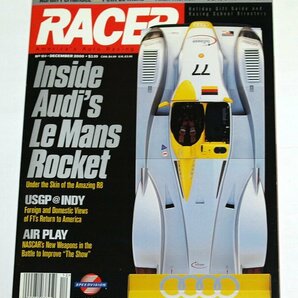 洋雑誌 RACER Magazine 2000年 DECEMBER No.104 アメリカ自動車競技雑誌 モータースポーツ F1 NASCAR IRL CART INDYCAR