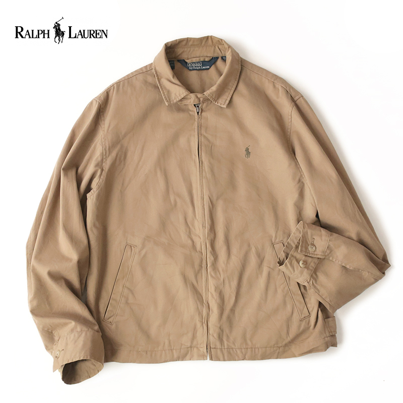 90s 古着ポロラルフローレン襟コーディロイコットンスイングトップXL
