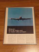 BOEING ポスター ボーイング ジェット 707 747 702 パンナム ミッドセンチュリー ムーンアイズ ホットロッド 北米 飛行機 世田谷ベース_画像1
