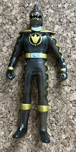 * Squadron hero Bakuryuu Sentai Abaranger abare black clear Mini sofvi approximately 9. sofvi used figure sofvi doll 