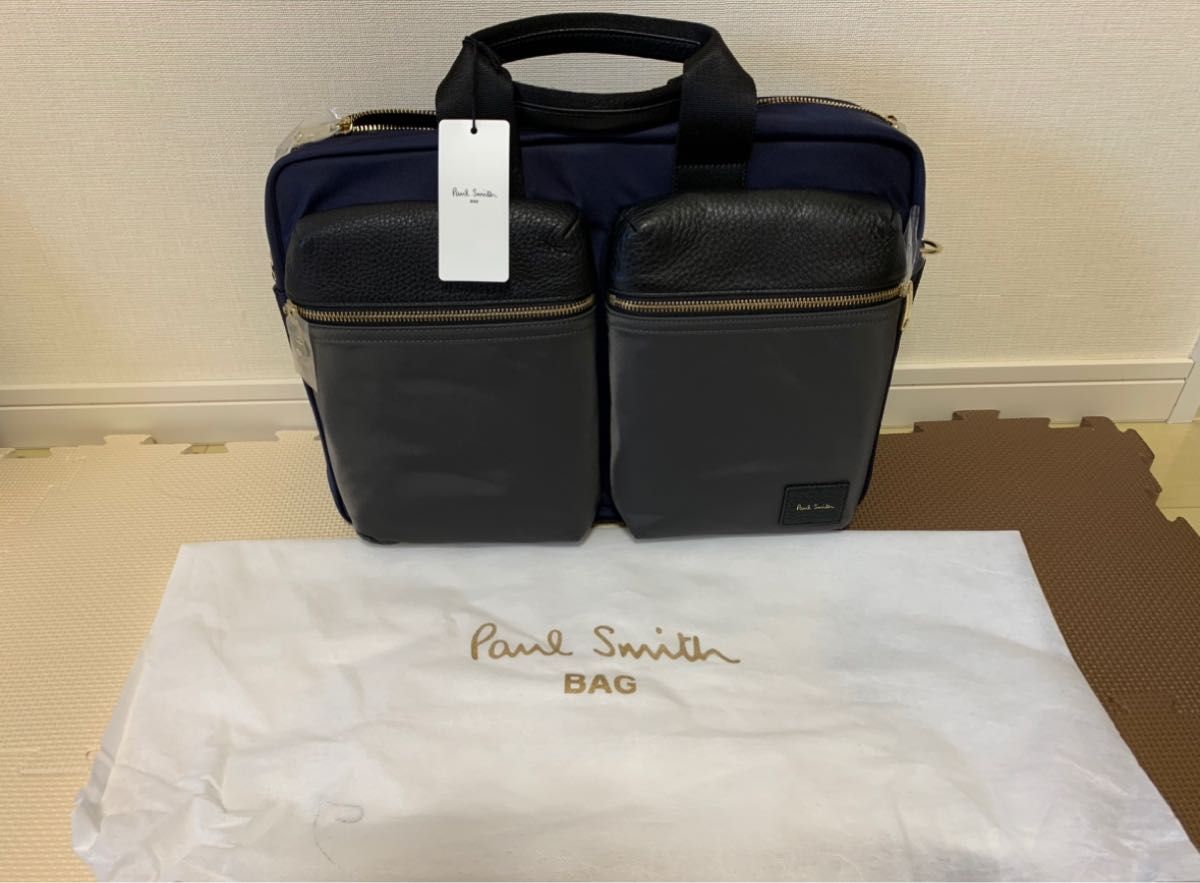 Paul Smith ポールスミス》新品 ピンストライプ 2Wayビジネスバッグ ...