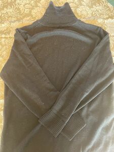 アラミス　aramis 毛100%タートルネックセーター　黒色　Lサイズ 送料無料