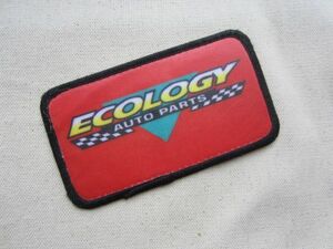 【中古】ビンテージ ECOLOGY AUTO PARTS オートパーツ プリント 会社 企業 ワッペン/USA 古着 アメカジ ワークシャツ 413