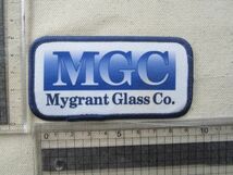 【中古】ビンテージ MGC Mygrant Glass Co. プリント 会社 企業 ワッペン/USA 古着 アメカジ カスタム キャップ ワークシャツ 413_画像6