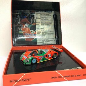 MINICHAMPS ミニチャンプス 1/43 Mazda 787 B Winner 24H Le Mans 1991 マツダ ル・マン 24時間耐久 V.WEIDLER J.HERBERT B.GACHOT