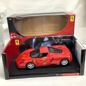 外箱開封 100% Hot Wheels 1/18 ダイキャストカー エンツォ フェラーリ 赤 Enzo Ferrari Red ホットウィール