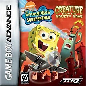 ★送料無料★北米版 Sponge Bob Square Pants Creature from Krusty Krab スポンジボブ ゲームボーイアドバンス