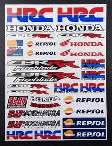 HRC Repsol HONDA RACING レプソル ステッカー シール デカール セット