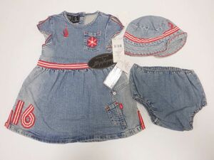 Babyphat Baby Phat Denim One-piece одежда DIAPERCOVER+HAT девочка (18-24MOS)18-24 месяцы 