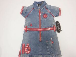 Babyphat Baby Phat Denim One-piece одежда tops мода Kids размер 3T 3-4 лет 95~105cm