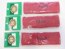 RUCKER VINTAGE ヘッドバンド ヘアバンド ヘアーバンド HEADBAND レッド 赤 RED 3個価格_画像3