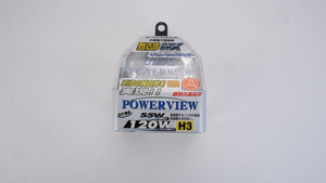 POWERVIEW HX ハロゲンバルブ H3 PV08342 キセノン・ホワイト 3800K 12V 55W 120Wクラス 耐久性30％アップ