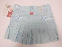 eckored JET SETPLEATED SKIRT ミニ スカート 水色 背面ボタン レディース サイズ7 （SとMの間位）_画像3