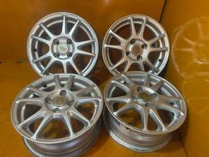 【AA305】ホイール4本*BM SPORT14×5.5J 4穴 PCD100 +38