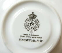 ROYAL WORCESTER ロイヤルウースター Forget me no 忘れな草文 カップ&ソーサー_画像10