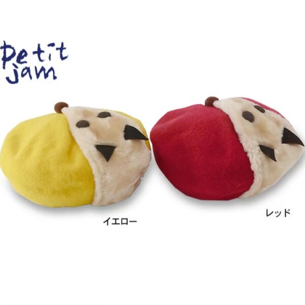 プチジャム キツネ ベレー帽 完売品 赤 レッド 48cm
