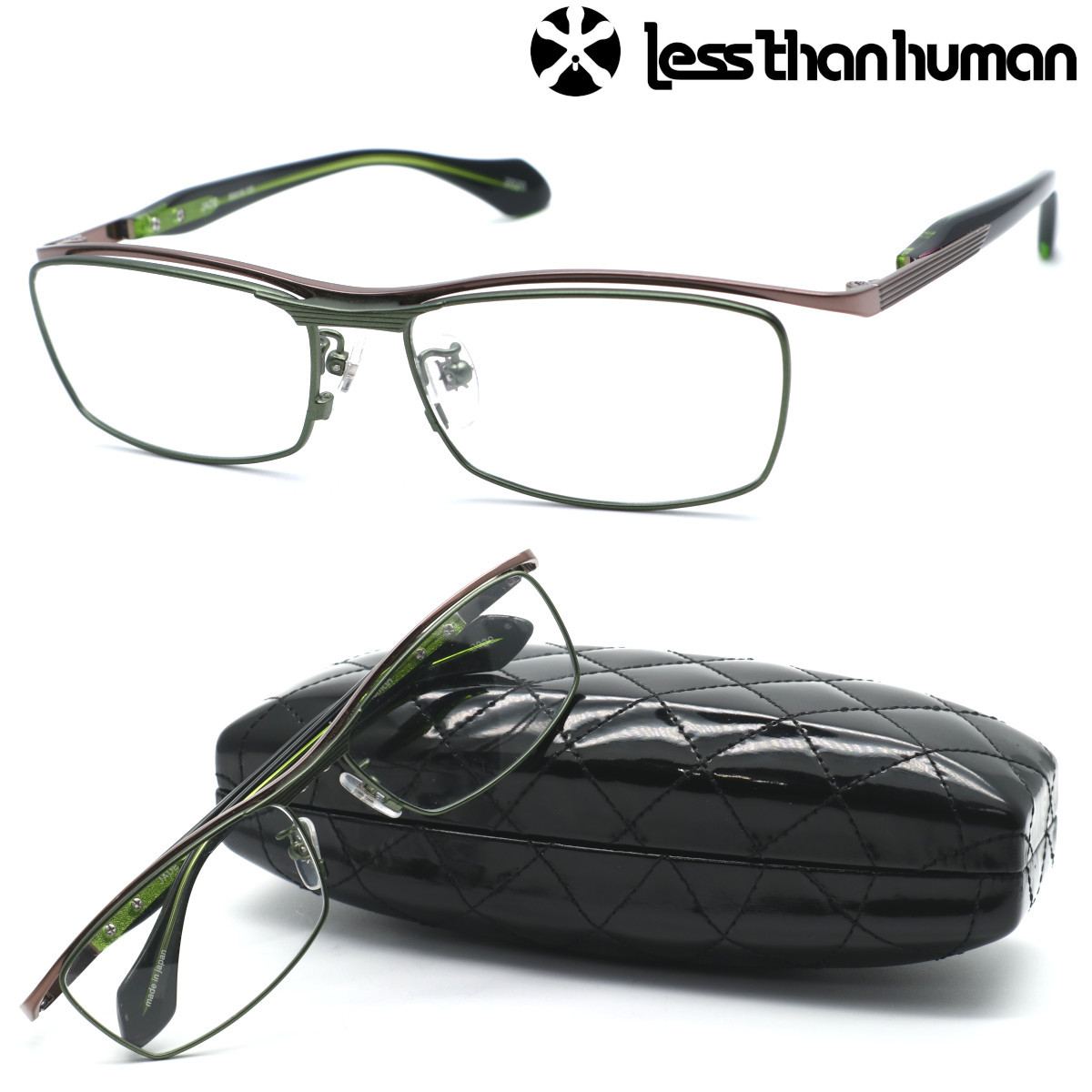 新品・日本製☆less than humanレスザンヒューマン メガネ INAZUMA col ...