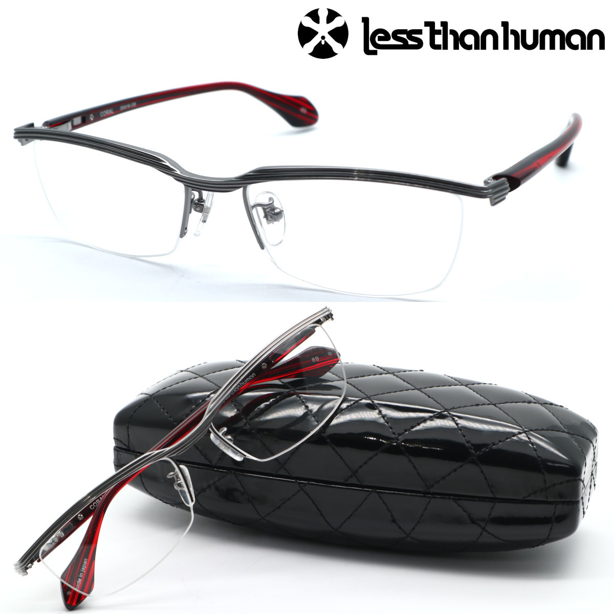 新品・日本製☆less than humanレスザンヒューマン メガネ INAZUMA col ...