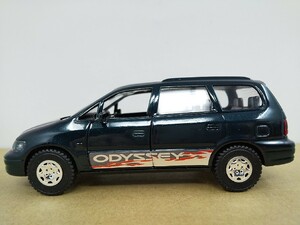 # Yonezawa Diapet [1/40 Honda Odyssey RV-07 black green metallic lik die-cast minicar ]