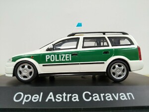 # Schuco Schuco made [1/43 04374 OPEL Astra Caravan ~Polizei~ Opel * Astra Caravan Germany police model minicar ]