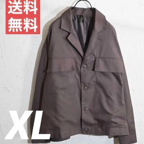 ルーズリラックス ラペルドカバーオール グレイッシュベージュ XLサイズ