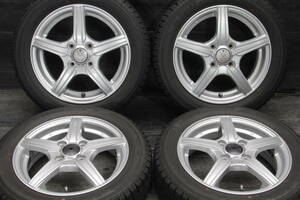 小L/条件付送料無料 19年製 バリ山 YOKOHAMA iceGUARD iG50PLUS 155/65R14×4.5J +45 4H PCD100 4本セット タント ワゴンR N-BOX デイズ 等