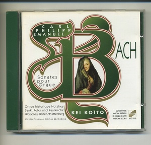 CD★小糸恵 C.P.E.バッハ オルガン・ソナタ集 カール・フィリップ・エマヌエル Organ Sonatas Carl Philipp Emanuel Bach cpe C.P.E.Bach