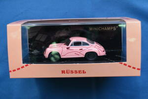 当時物　3,312個限定品　ミニチャンプス　1/43　Porsche 356C Coupe 'Pink Pig' / ポルシェ 356C　クーペ　ピンクピッグ　未使用品