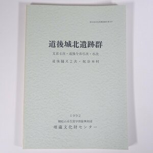 道後城北遺跡群 文京4次 ほか 松山市文化財調査報告書30 愛媛県 埋蔵文化財センター 1992 大型本 郷土本 考古学 遺跡 遺構 遺物 図版