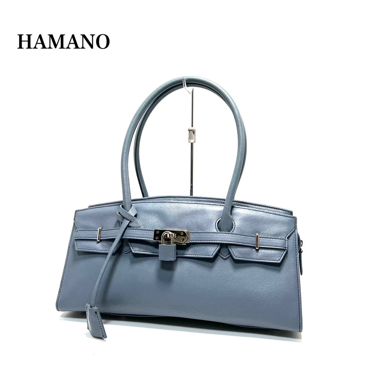 低価限定品 美品 ハマノ 濱野皮革工藝 ハンドバッグ ロイヤルモデル 03