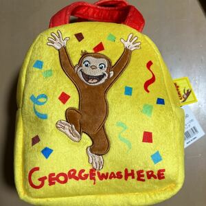 [ new goods unused ]*.... George *.... George. applique back mini bag yellow yellow color handbag back 