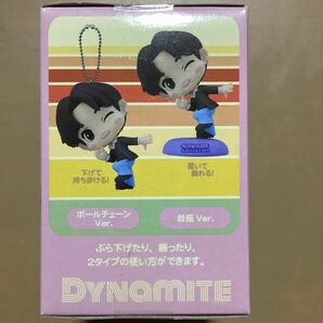 【新品未開封】☆SUGA☆ TinyTAN CHUBBY COLLECTION チャビーコレクション モアプラスキーチェーン付フィギュア〜Dynamite〜パステルカラーの画像2